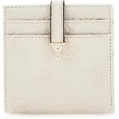 GUESS Kaarthoes Cresidia Tab Card Case Bone Crème
