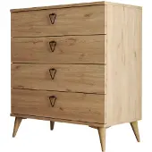 Skye Decor Vella Commode | 100% Melamine | 18mm | 80cm Breedte | Eik
