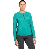 Trangoworld Naret Half Rits Lange Mouw T-shirt Blauw XS Vrouw