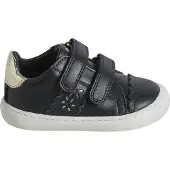 Vertbaudet Leren babysneakers met klittenband marineblauw