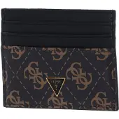 GUESS Leren Kaarthouder Mito Card Case Brown Donkerbruin