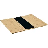 Kesper Dienblad Sofatablet/-opslag, FSC, 42 x 34 cm flexibele opslag van bamboe met vilten inzet voor de bank (1-delig)