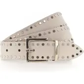 Tamaris Riem Leather Belt W115 Dark Vanilla Beige