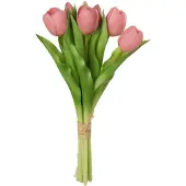 J-Line 32906 – Boeket tulpen 7 stuks PU roze small