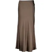 Neo Noir Dames Rokken Vicky Heavy Sateen Skirt - Bruin - Maat 42