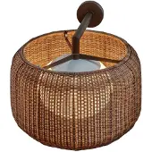 Bover Fora Outdoor Wandlamp Rattan Brown | Integrated LED