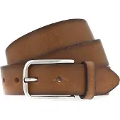 Vanzetti Leren Riem Denim Love 35mm Full Leather Belt W80 Cognac Bruine