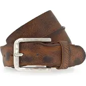 Vanzetti Leren Riem Denim Love 40mm Full Leather Belt W80 Cognac Bruine