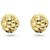 The Jewelry Collection 14K geelgoud oorknoppen bolletje gediamanteerd 4027895