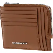 Mandarina Duck Leren Kaarthouder Mellow Urban Wallet Indian Tan Bruine