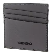 Valentino Leren Kaarthouder Chico Wallet Fango Grijs