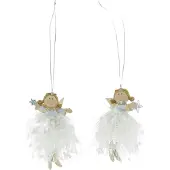 Home Society - Ornament - Engeltjes Coco - 2 Stuks