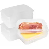 Hega hogar Vershoudbakjes - 0,8L - 25,5x16x9.5cm - Kunststof - (Set van 3)