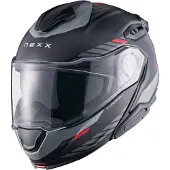 NEXX X.Lifetour Globe Zwart Mat Rood Systeemhelm Maat M