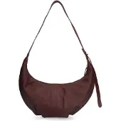 Manfield Burgundy leren schoudertas | Maat Onesize