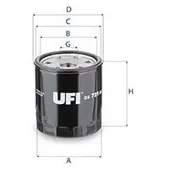 Ufi 23.721.00 Oliefilter