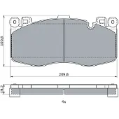 Bosch Remblokkenset, schijfrem 0 986 424 387