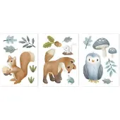 Little Dutch Muurstickers 3 vellen | Forest Friends