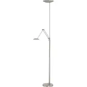Highlight Vloerlamp New Roma Nikkel met leesarm