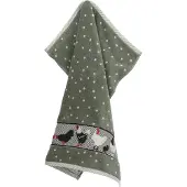 Bunzlau Castle Keukendoek Chickens Dark Green KitchenTowelChickensDarkGreen - 60 x 53 cm