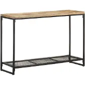 vidaXL Wandtafel 110x35x75 cm massief mangohout