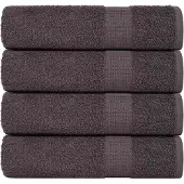 vidaXL Douchehanddoeken FROGN 4 st 70x140 cm 360 g/m² antraciet