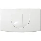Plieger Main Bedieningspaneel – Bedieningspaneel Toilet – 2 knoppen – Bedieningspaneel Wit