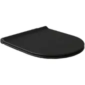 Salenzi Toiletzitting form slim mat zwart