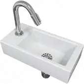 Wiesbaden Fonteinpack rhea mini 36x18x9 cm rechts chroom