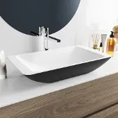 Mondiaz topi waskom solid surface 60 cm kleur urban /talc