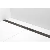 Easy drain Douchegoot R-Line Clean 120cm Brushed Black Chrome