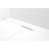 Easy drain Douchegoot r-line clean 120 cm mat wit