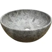 Sanilux Waskom wander marmer rond tundra grey