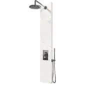 Brauer Edition Douchepaneel Marmerlook Calacatta Gold - Kranen Chroom - Messing - Kranen, Douchekranen, Douchesets, Inbouw Douchesets - 8720724504128 - Kranen, Douchekranen, Douchesets, Inbouw