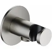 Hotbath Ace AC515 wandhouder met uitlaat geborsteld nikkel