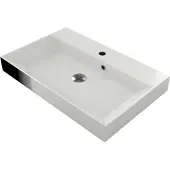 Gliss Design Wastafel lako 90 cm 1 kraangat glans wit