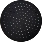 Sanilux Hoofddouchekop Disk Rond 20 cm Mat Zwart