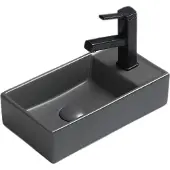 Sanilux Fontein juice 40x22x10 cm keramiek mat zwart