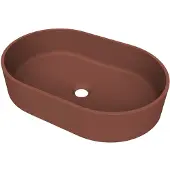 Arcqua Case Opbouw Waskom Ovaal 55x36 Mat Terracotta