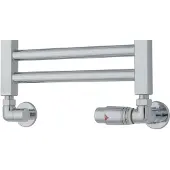 TVS Radiator aansluitset valves 220 chroom