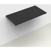 Arcqua Wastafelblad Topblad Marble 90x46 cm Cast Marble Mat Zwart