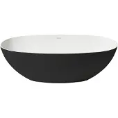Zydra Vrijstaand ligbad lago 150x72 cm negro