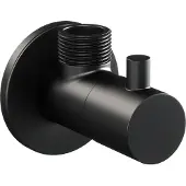 Brauer Black Edition hoekstopkraan mat zwart