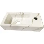 Wiesbaden Fontein mini-rhea rechts 360x180x90 keramiek carrara