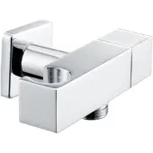 Best design Best-design "vierkant" muuraansluiting afsluitbaar + opsteek chroom