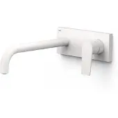 Tres Wastafelmengkraan inbouw project gebogen uitloop 24 cm mat wit