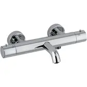 Plieger Napoli thermostatische badkraan met cold-touch chroom
