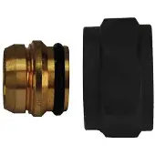 Wiesbaden Adaptor riko eurokonus/knel 15 mm mat zwart