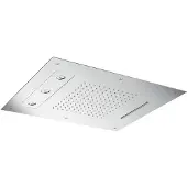 Hotbath Hoofddouche mate 63x48 cm rechthoekig triple inbouw chroom