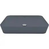 Boss & Wessing Opbouw wastafel bws juno 60x40 cm keramiek mat basalt